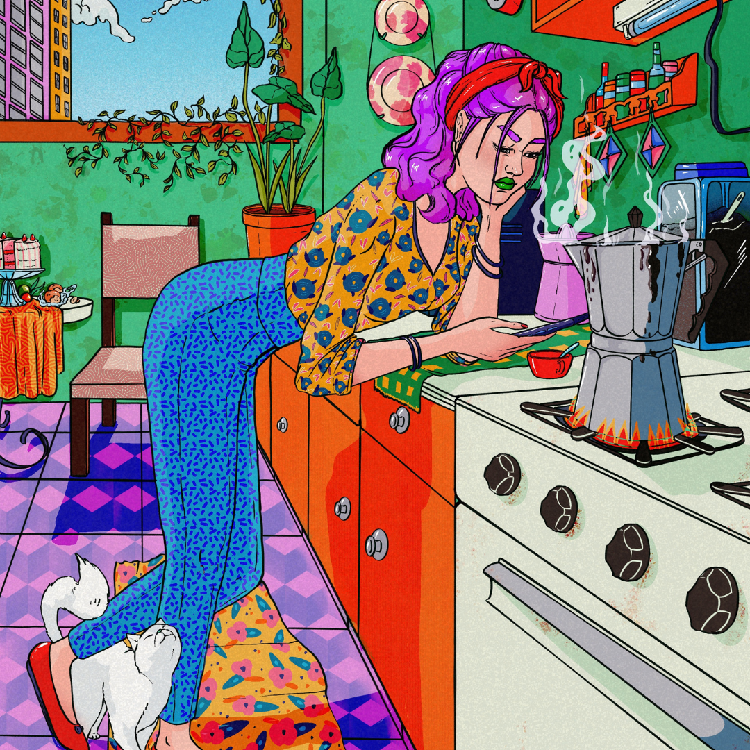 Morning Coffee Girl 04